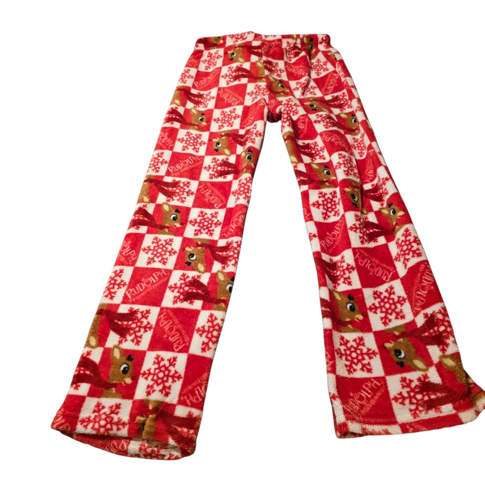 Rudolph Red-Nosed Reindeer Fleece Pajama Pants - Picture 4 of 5